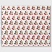 Zwart kerstcadeaupapier cadeaupapier (Vlak)