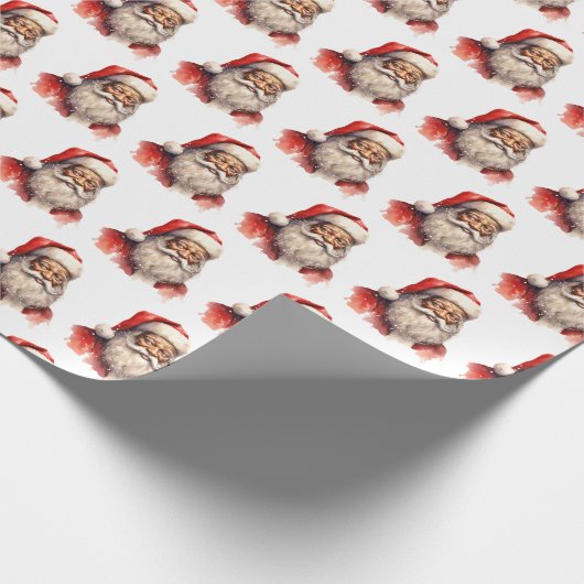 Zwart kerstcadeaupapier cadeaupapier (Hoek)