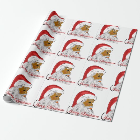 Zwart kerstcadeaupapier cadeaupapier (Uitgerold)