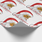 Zwart kerstcadeaupapier cadeaupapier (Hoek)