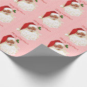 Zwart kerstcadeaupapier, rood wit omslagpapier cadeaupapier (Hoek)