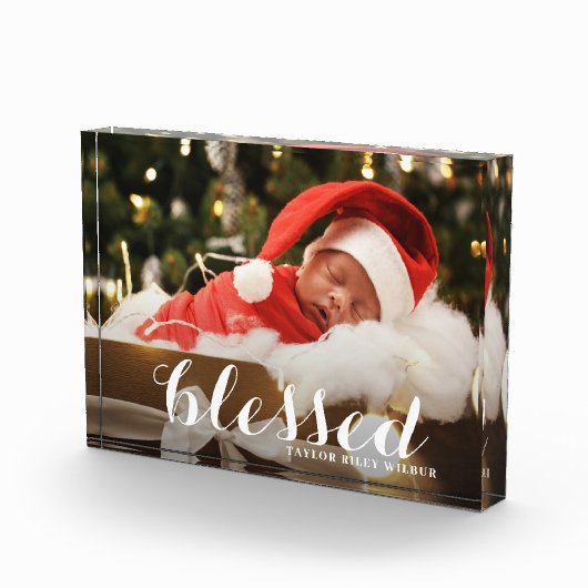 ZWART kerstfeestdag Fotoblokken (Rechts)