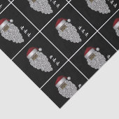  Zwart Kerstman Decoupage Tissuepapier (Detail)