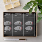  Zwart Kerstman Decoupage Tissuepapier (Geschenk)