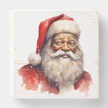 Zwart Kerstmis houten doos teken