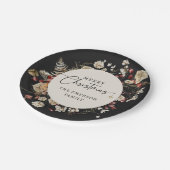 Zwart kerstpapier Bord (Gekanteld)