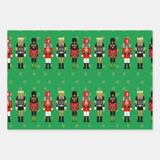 Zwart kerstpapier met warenvulling Groen Inpakpapier Vel (Voorkant 2)