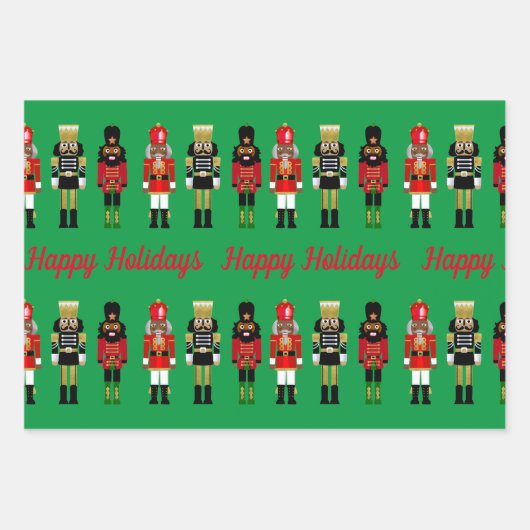 Zwart kerstpapier met warenvulling Groen Inpakpapier Vel (Voorkant 3)