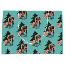 Zwart kerstpapier voor eerste kerstmis