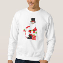 Zwart kerstshirt met kerstcadeau