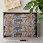 Zwart kersttwitpapier tissuepapier (Geschenk)