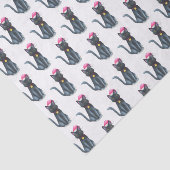 Zwart kersttwitpapier tissuepapier (Detail)