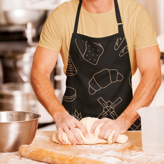 Zwart Keuken Bakken & Koken Brood Leuke Bakker Schort