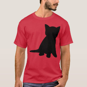 Zwart keukenet T Kleine afdrukken T-shirt