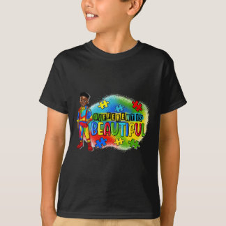 Zwart Kind autisme anders is mooi autisme weg T-shirt