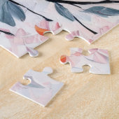 Zwart Kind Engel Bloemenkunst Legpuzzel (Zijkant)