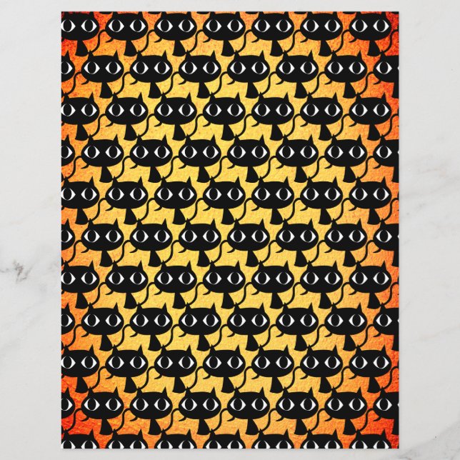 Zwart kittens patroon (Voorkant)