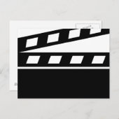 Zwart klapbord briefkaart (Voorkant / Achterkant)