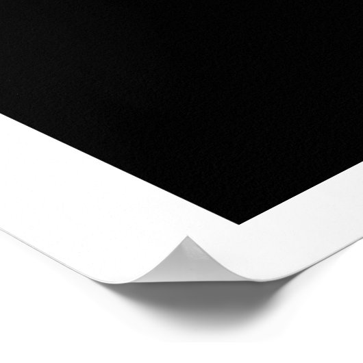 Zwart klapbord poster (Hoek)