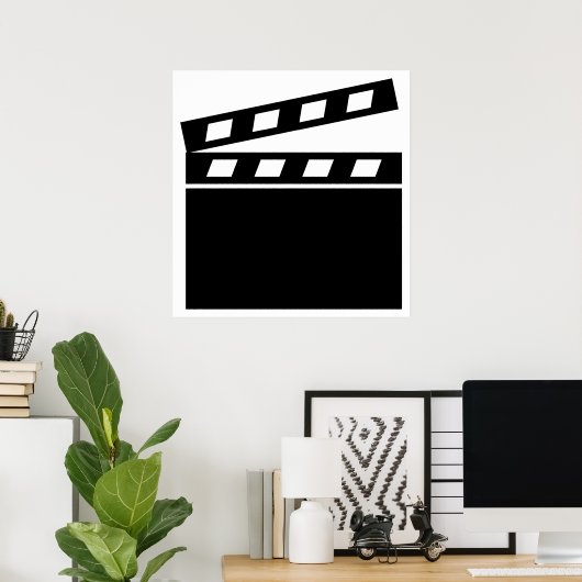 Zwart klapbord poster (Thuiskantoor)
