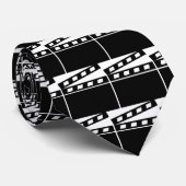 Zwart klapbord stropdas (Opgerold)