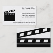 Zwart klapbord visitekaartje (Voorkant / Achterkant)