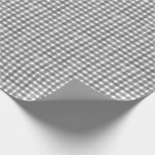 Zwart Klassiek Gingham Cadeaupapier (Hoek)