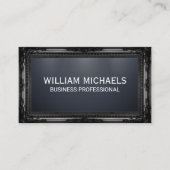 Zwart Klassiek Lijst | Slanke professional Visitekaartje (Voorkant)