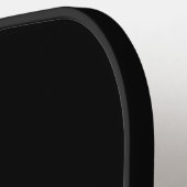 Zwart Klassiek, persoonlijk monogram en naam Pickleball Paddle (Links Detail)
