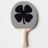 Zwart Klaver grijs ping pong paddle Tafeltennisbatje (Voorkant)