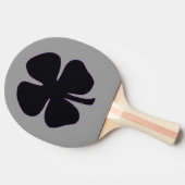 Zwart Klaver grijs ping pong paddle Tafeltennisbatje (Zijkant)