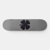 Zwart Klaver grijs skateboard (Horizontaal)