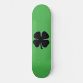 Zwart Klaver groen skateboard (Voorkant)