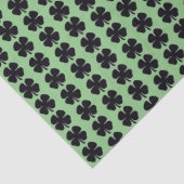 Zwart Klaver groen tissuepapier (Detail)