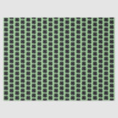 Zwart Klaver groen tissuepapier (Voorkant)