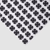 Zwart Klaver wit tissuepapier (Detail)