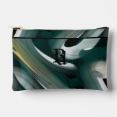 Zwart Klein Accessoirezakje Trend Abstract Groen Etui (Voorkant)