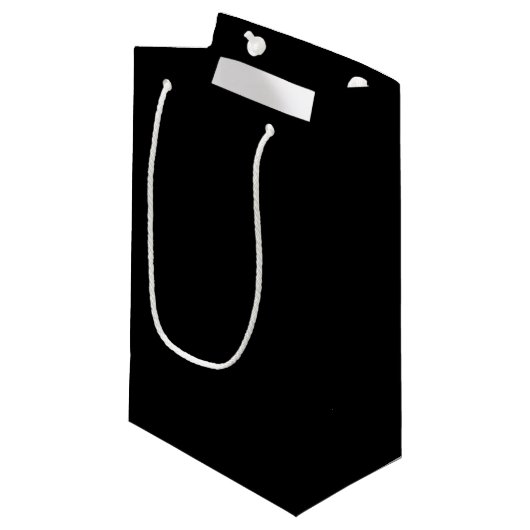 Zwart Klein Cadeauzakje (Voorkant Gekanteld)