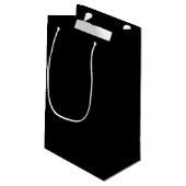 Zwart Klein Cadeauzakje (Achterkant Gekanteld)
