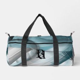 Zwart Klein Gym Bag Trend Abstract Blauwe Oceaan Plunjezak