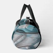 Zwart Klein Gym Bag Trend Abstract Blauwe Oceaan Plunjezak (Rechts)