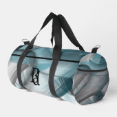 Zwart Klein Gym Bag Trend Abstract Blauwe Oceaan Plunjezak (Rechterhoek)