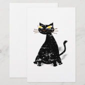 Zwart klepdeksel briefpapier (Voorkant / Achterkant)