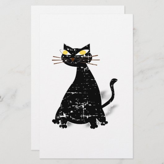 Zwart klepdeksel briefpapier (Voorkant / Achterkant)