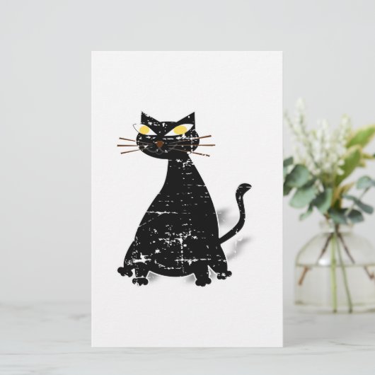 Zwart klepdeksel briefpapier (Staand voorkant)