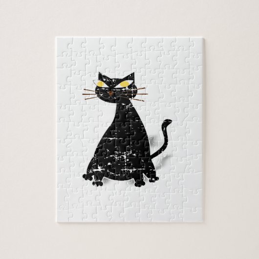 Zwart klepdeksel legpuzzel (Verticaal)