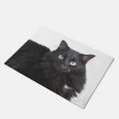 Zwart klephuis deurmat (Schuin)