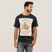 Zwart Kleur Custom Cowboy T-shirt (Voorkant volledig)
