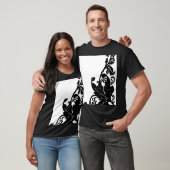 Zwart kleur tshirt (Unisex)