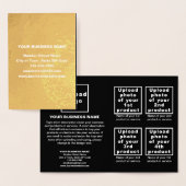 Zwart Kleur Zakelijk Merk op Folie Kaart (Display)